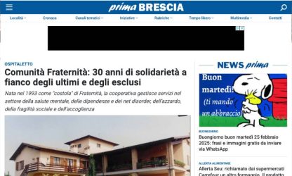 Comunità Fraternità_ 30 anni di solidarietà a fianco degli ultimi e degli esclusi