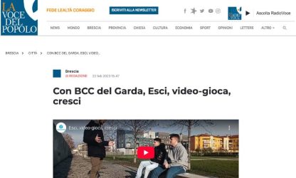 Con BCC del Garda, Esci, video-gioca, cresci