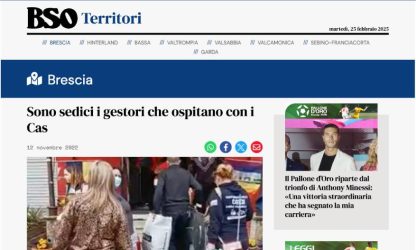Sono sedici i gestori che ospitano con i Cas - BSO