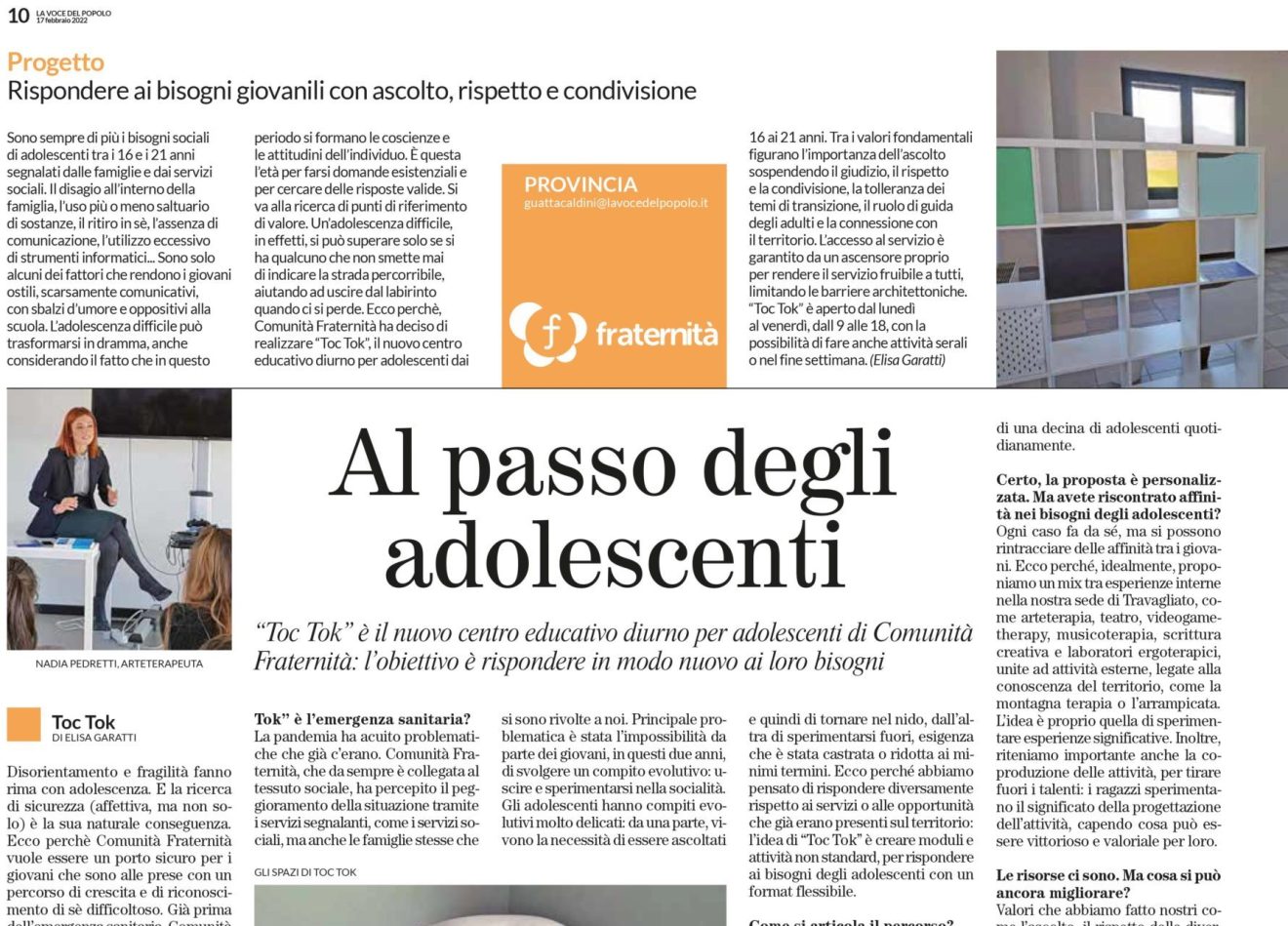 Al passo degli adolescenti